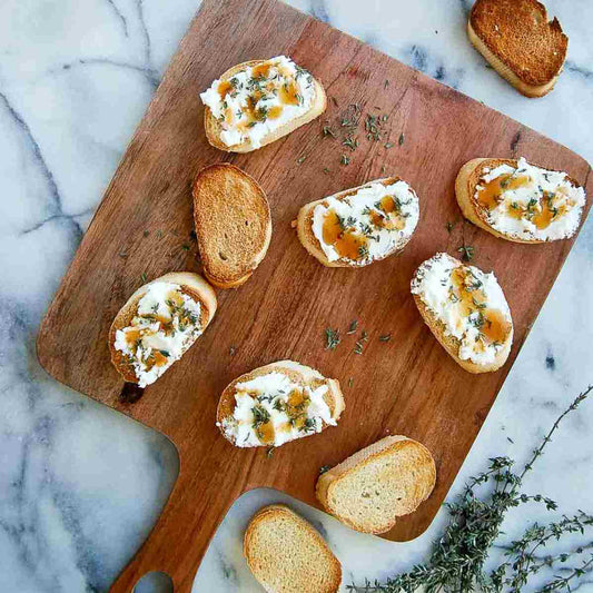 Honey and Goat Cheese Crostini