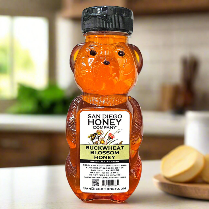 Raw Southern California Buckwheat Blossom Honey San Diego Honey Company®