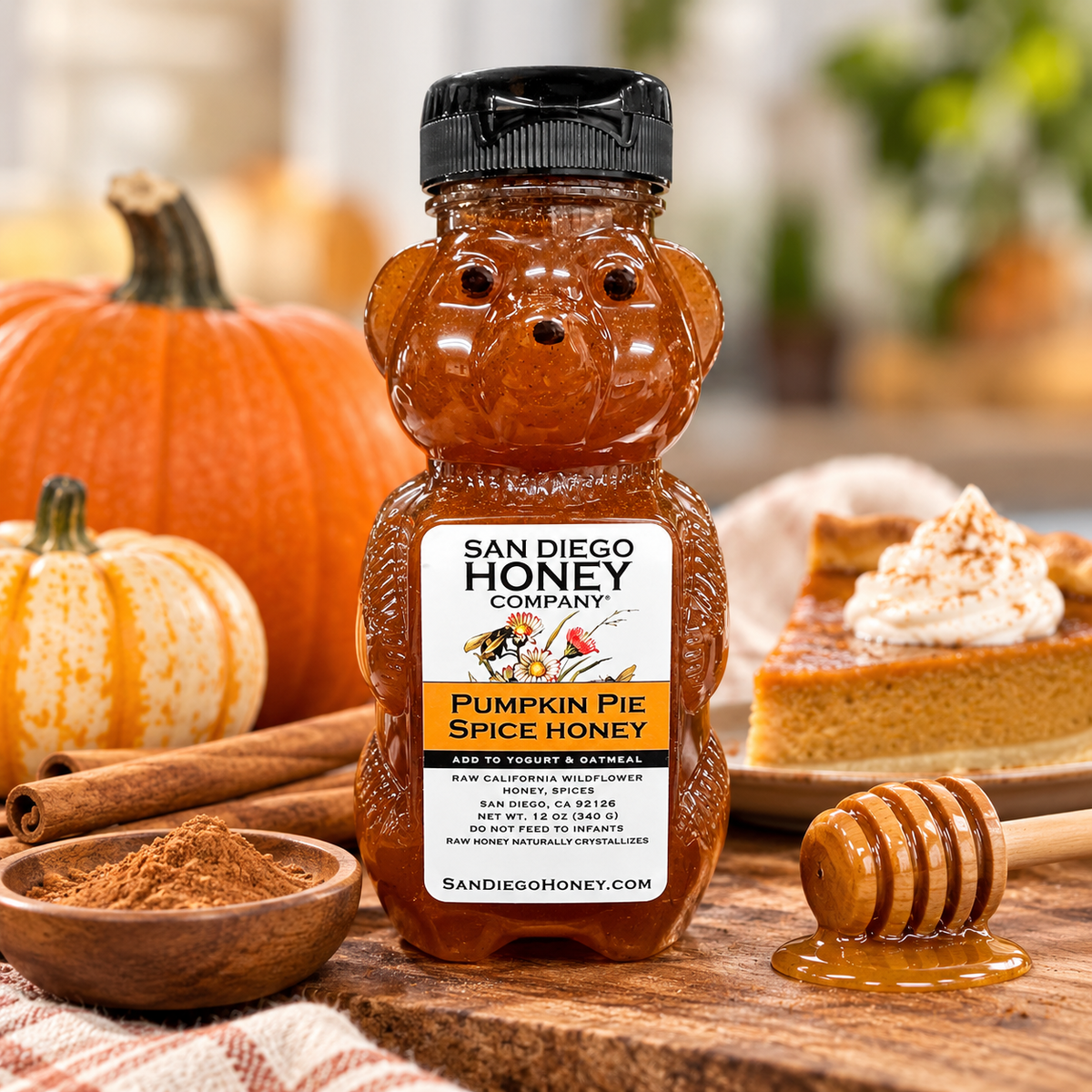 Pumpkin Pie Spice Infused Honey