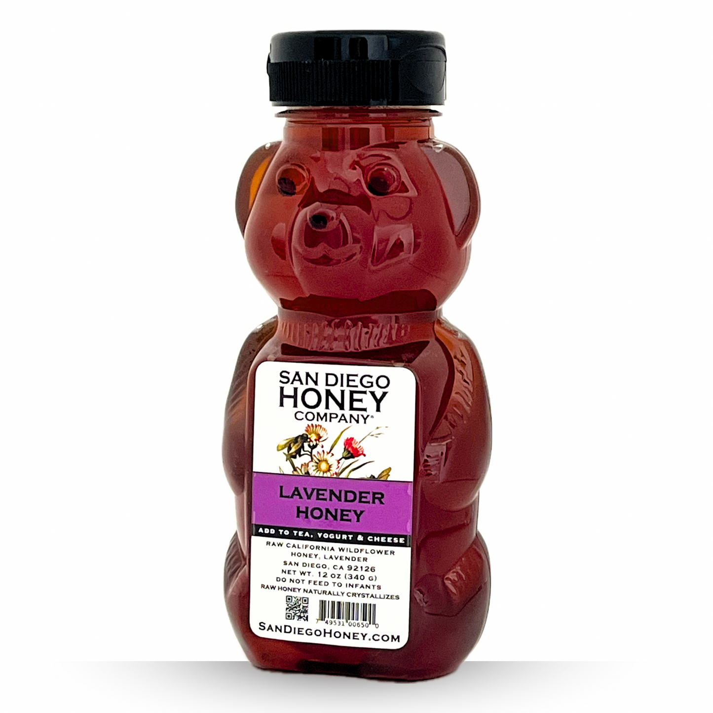 Lavender Infused Wildflower Honey – Floral & Relaxing