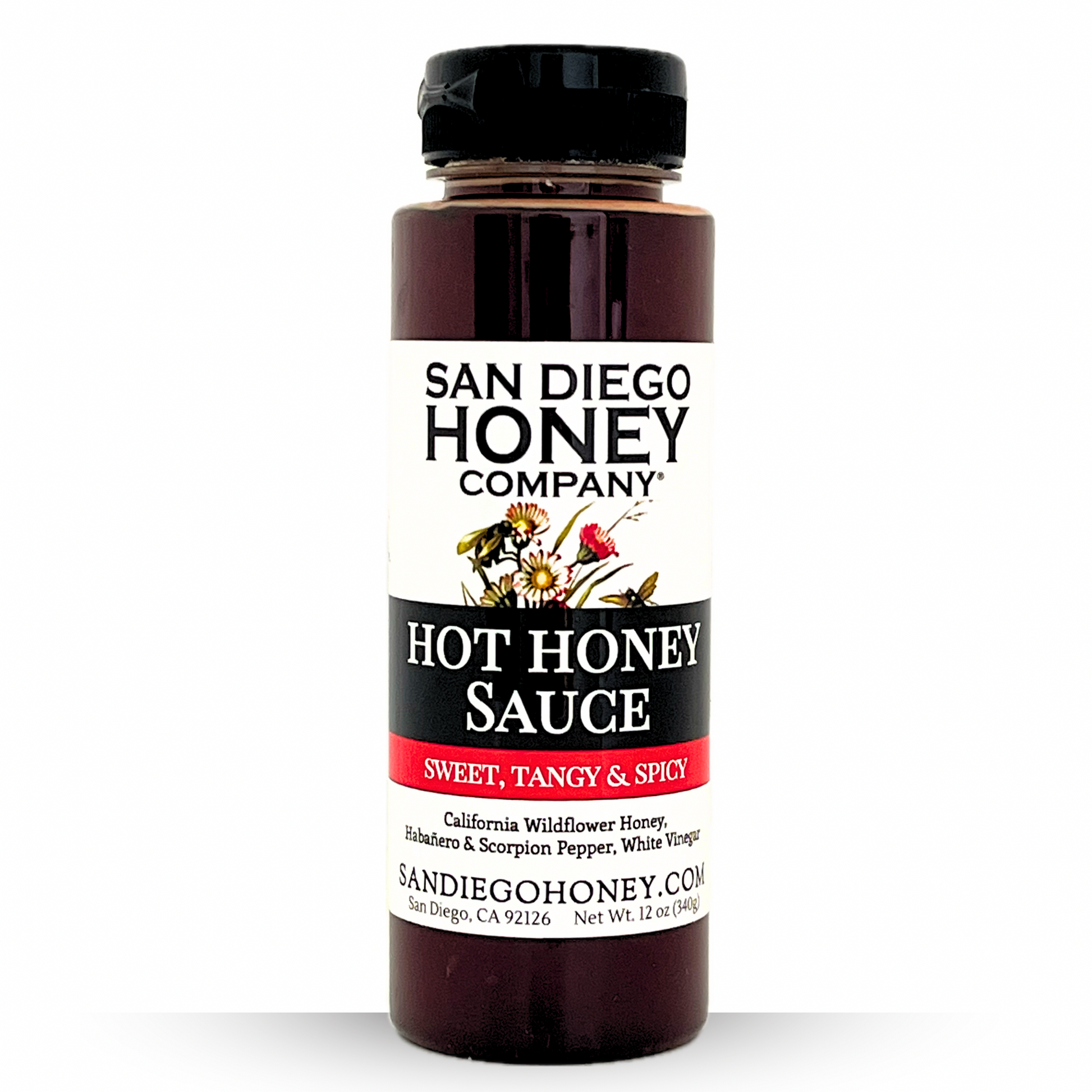 Try our Hot Honey Sauce — spicy, artisanal honey with a kick. Perfect on pizza, wings, tacos & more. Small-batch San Diego honey with bold flavor.