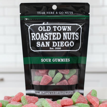 Try our Sour Gummies — tangy, sweet gummy candy perfect for snacking, gifting or on-the-go. Bold flavor and chewy fun in every bite from San Diego Honey.