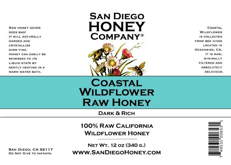 Raw San Diego Coastal Wildflower Honey - San Diego Honey Company®