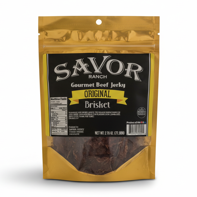 Try Original Beef Jerky from Savor Ranch — tender, savory, handcrafted snack with bold flavor. Premium quality jerky perfect for hiking, gifts & everyday snacking.
