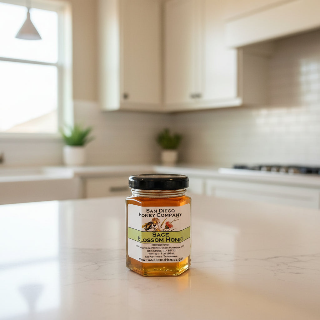Raw Southern California Sage Blossom Honey - San Diego Honey Company®