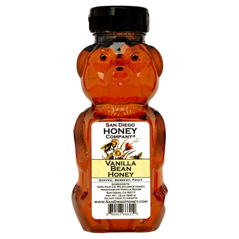 Vanilla Bean Infused Raw San Diego Honey - San Diego Honey Company®