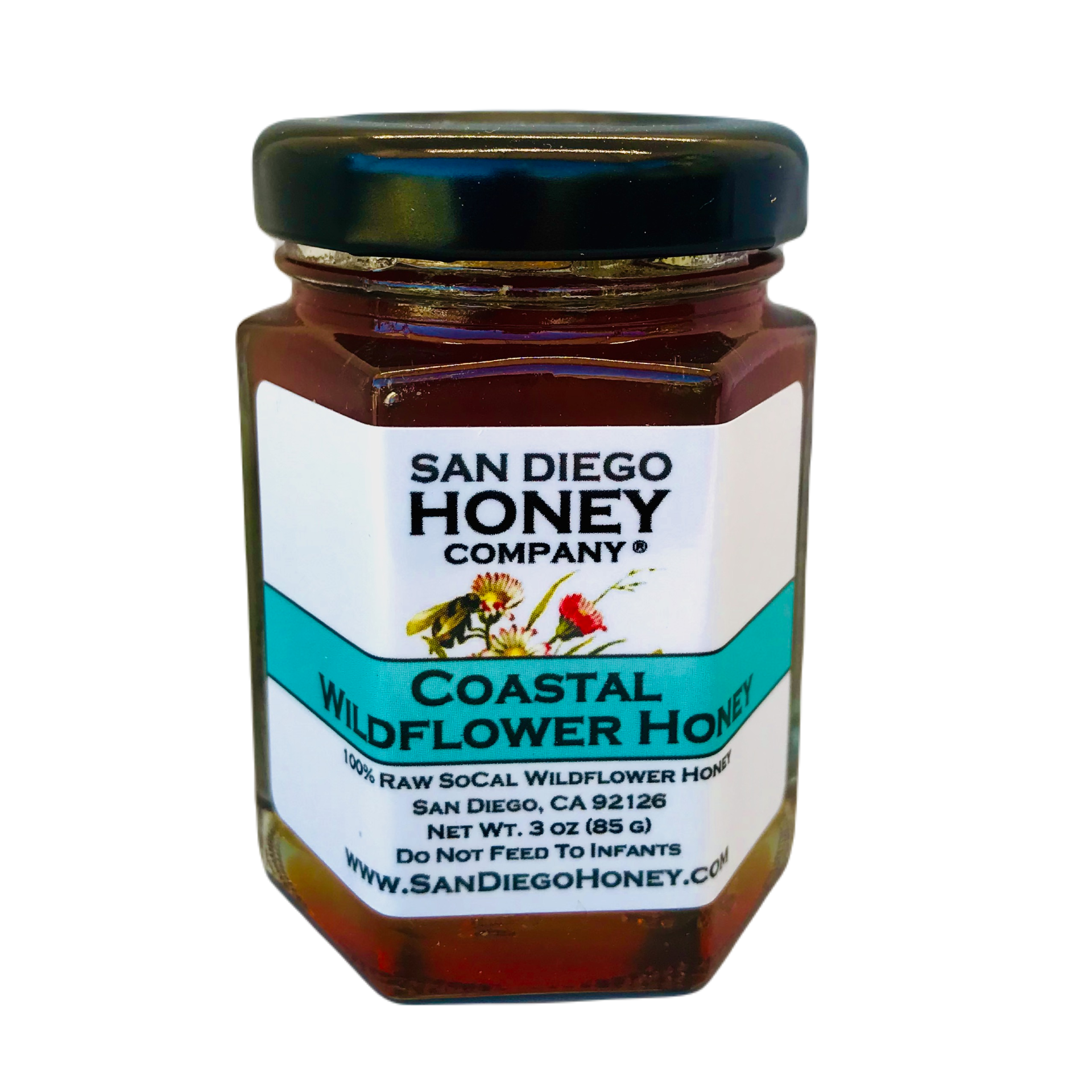 Raw San Diego California Coastal Wildflower Honey