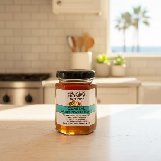 Raw San Diego California Coastal Wildflower Honey San Diego Honey