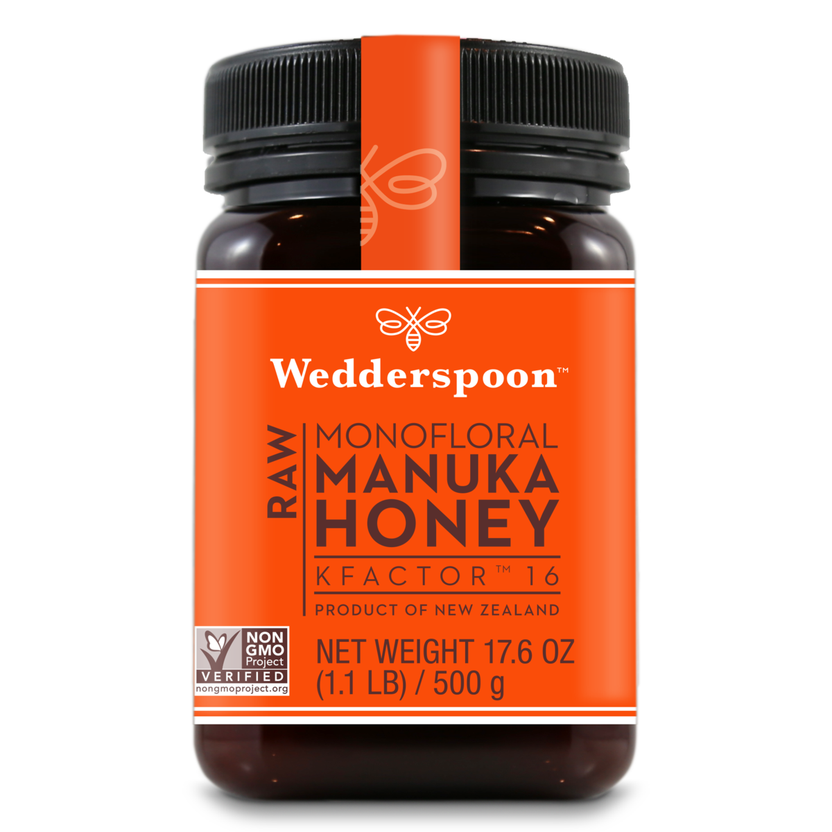 Wedderspoon Raw Monofloral Manuka Honey KFactor 16 - 500 gram - San Diego Honey Company®