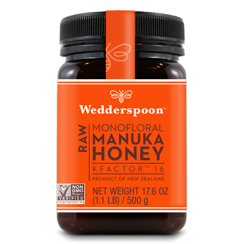 Wedderspoon Raw Monofloral Manuka Honey KFactor 16 - 500 gram