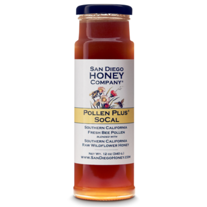 Pollen Plus® SoCal - Bee Pollen and Raw Honey (Same as Original - Just a NEW look!) - San Diego Honey Company®